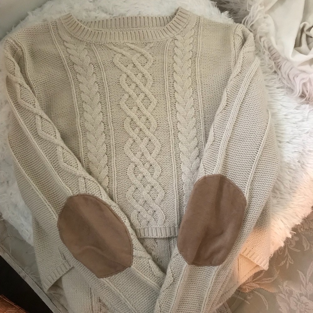 White comfy sweater